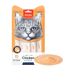 Wanpy Creamy Lickable Treat - Chicken & Crab 70g - 5x14g - godbid til katte